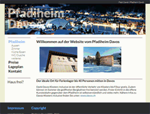 Tablet Screenshot of pfadiheimdavos.ch